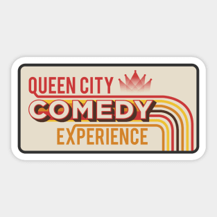 Queen City Comedy Experience Retro Sticker